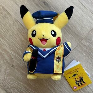 Pokémon Center 2016 Pikachu Graduate Plush Monthly Pikachu